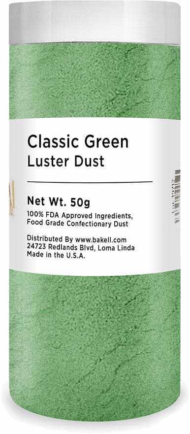 Christmas Collection Luster Dust Combo Pack A (8 PC SET) - 50 Gram Jar - Edible Cake Decorating Dust for Holiday Baking, Cookies, Cupcakes & DIY Crafts
