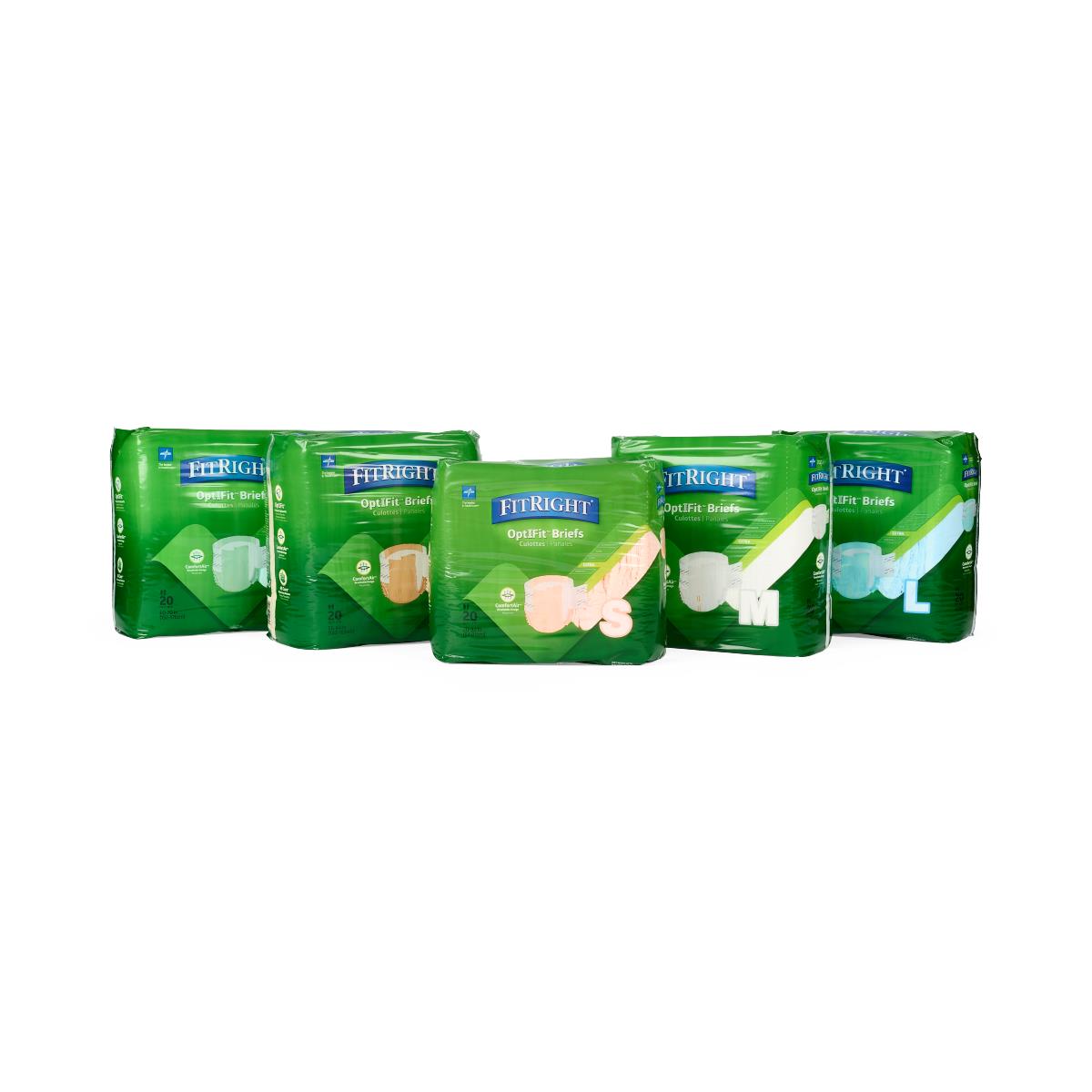 FitRight Extra Absorbent Incontinence Briefs for Adults - Maximum Protection for Day & Night Use - Comfortable & Leak-Proof Underwear
