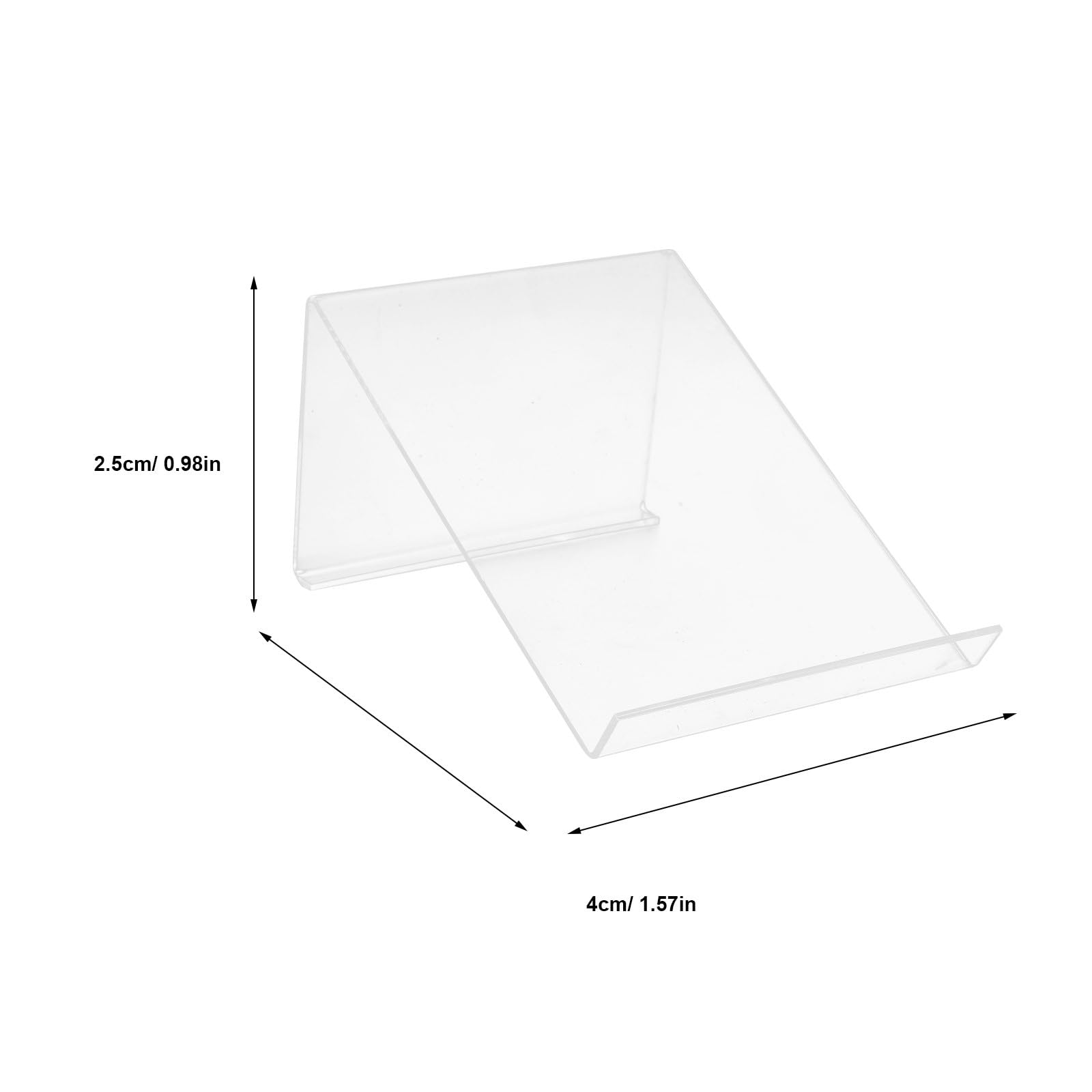 Acrylic Phone Stand Holder for iPhone, Android, Landline & Tablet - Adjustable Desktop Organizer for Office, Home, Kitchen, Bedroom (Perfect for Video Calls, Reading & Hands-Free Viewing)