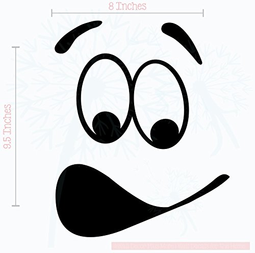 Vinyl Bathroom Wall Decals - Glossy Black Sticker Art for Toilet Décor