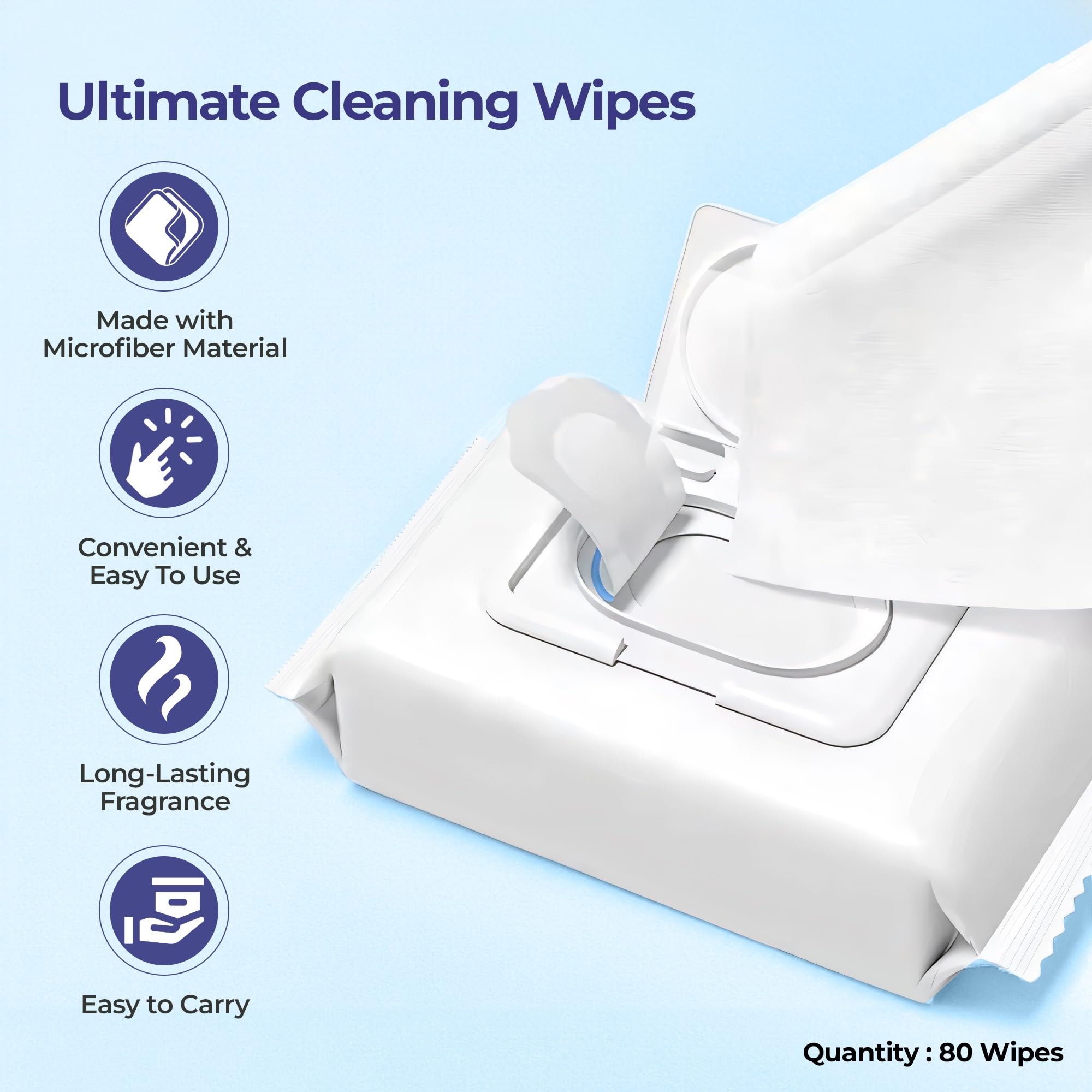 Cleno Shoe Cleaner Wipes - 80 Count | Quick & Easy Cleaning for Sneakers, Loafers, Sandals & Athletic Shoes | Removes Dirt, Mud & Stains | Perfect for Golf, Tennis & Everyday Use | Ready to Use Wet Wipes