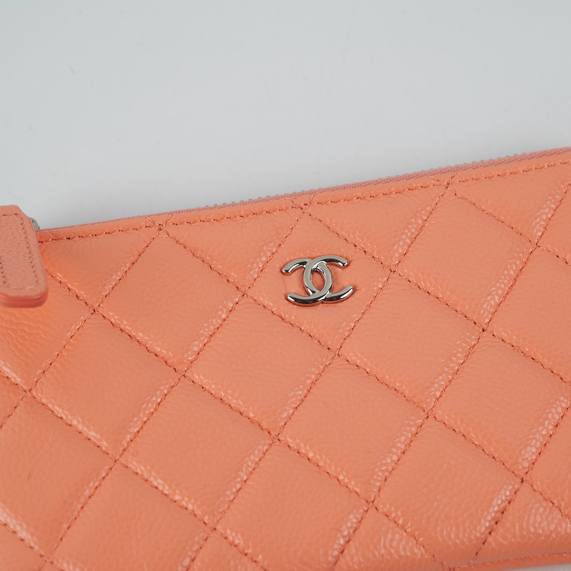 Chanel Classic Caviar Leather Mini Square Flap Bag Coral Pink - Luxury Crossbody Purse for Women, Perfect for Date Night & Special Occasions