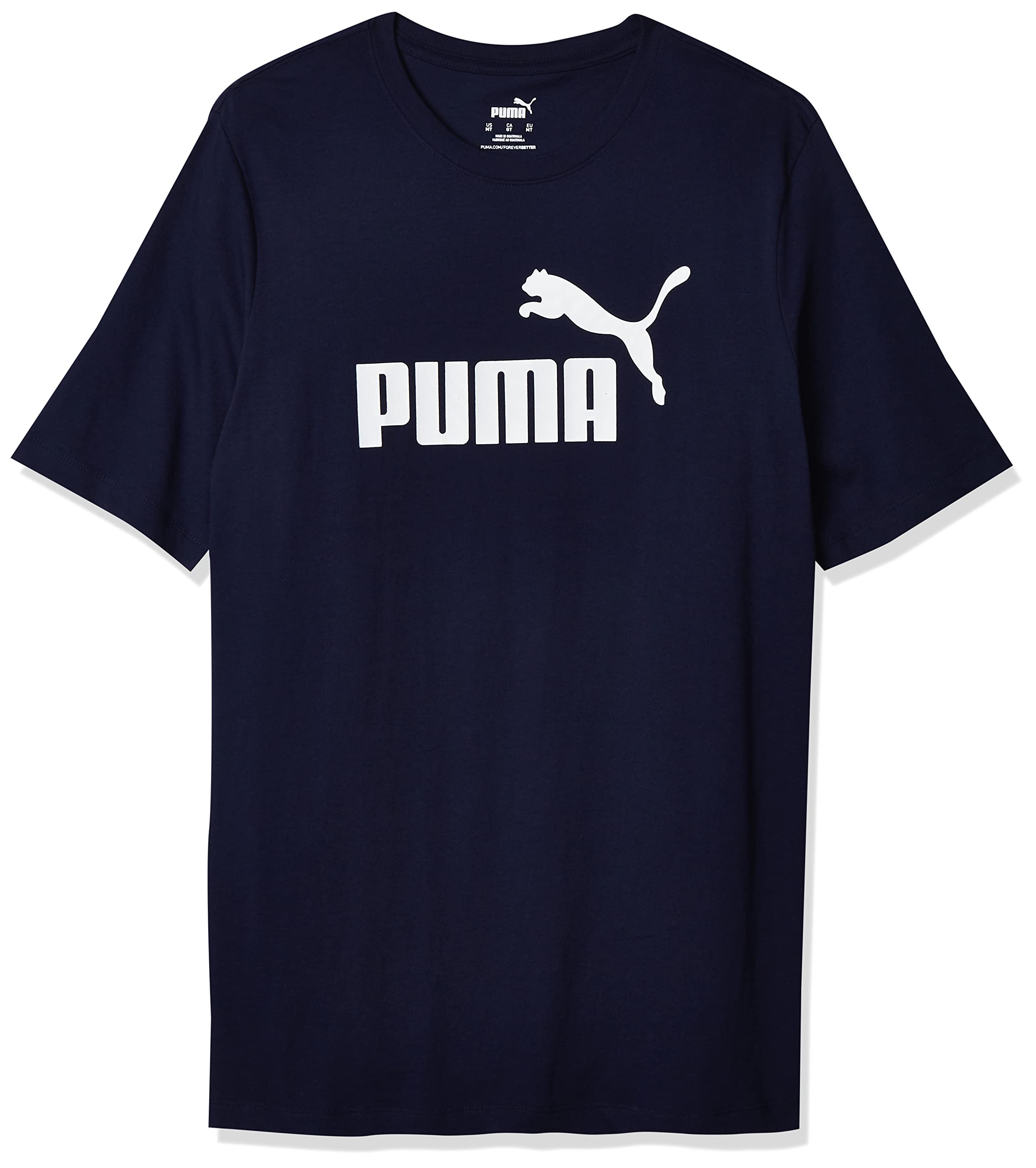 PUMA Men's Essentials Logo T-Shirt - Soft Cotton Casual Tee for Everyday Wear, Gym & Street Style