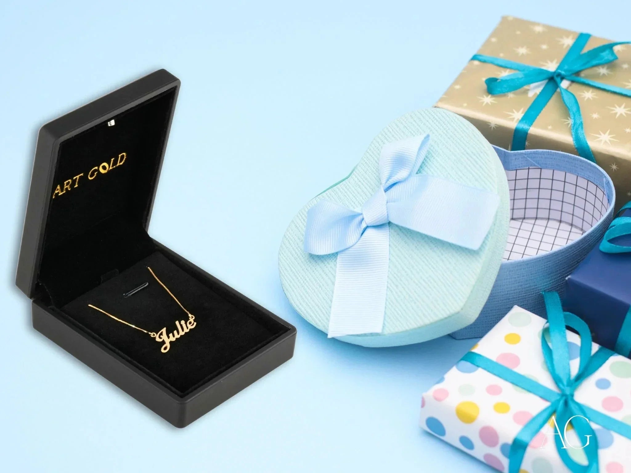 Golden Signature Necklace for Women - Personalized Nameplate Pendant Jewelry Gift for Her | Perfect for Anniversaries, Birthdays & Special Occasions