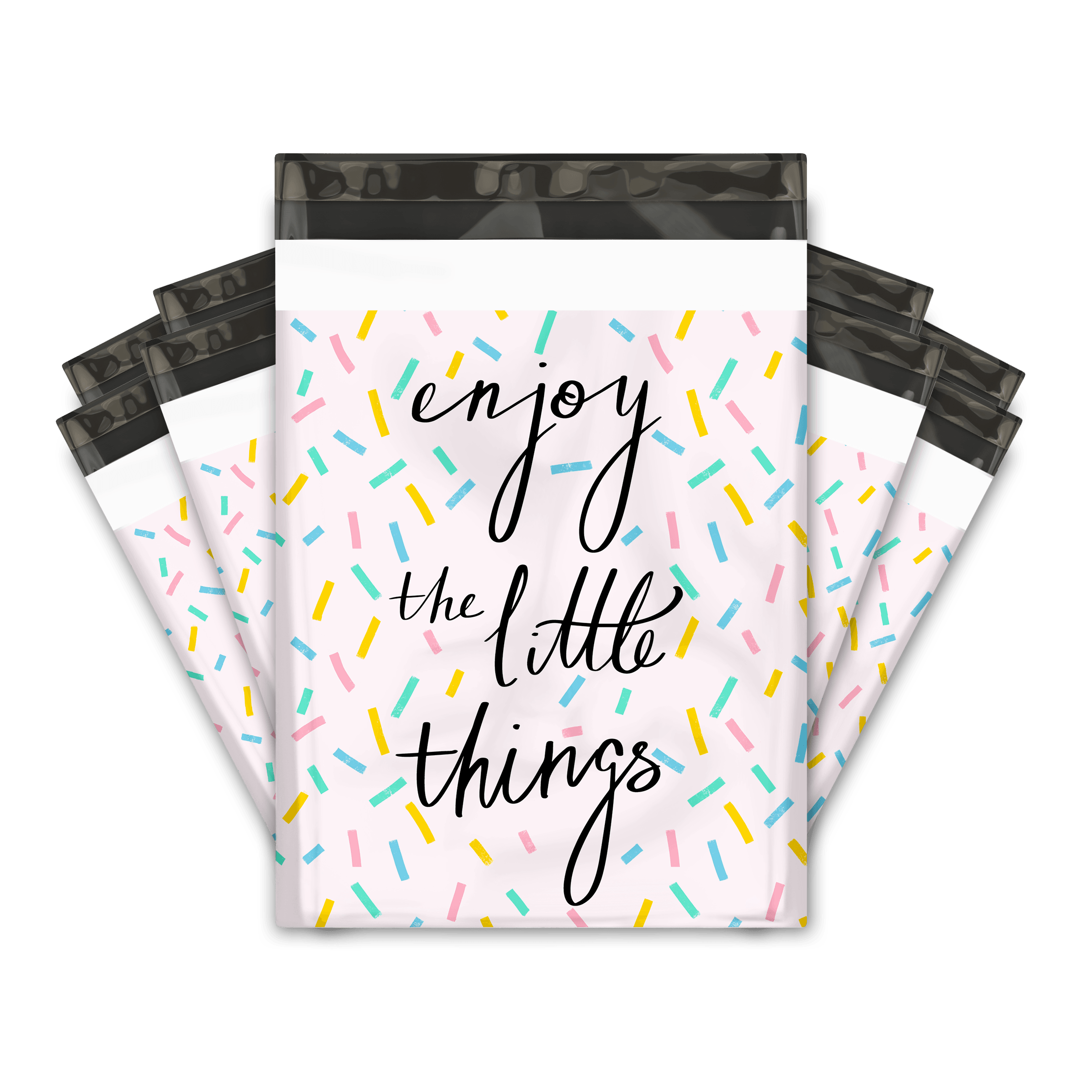 10x13 Confetti Designer Poly Mailers - Premium Printed Shipping Envelopes for Ecommerce, Subscription Boxes & Party Favors - Waterproof & Durable Mailing Bags for Small Businesses