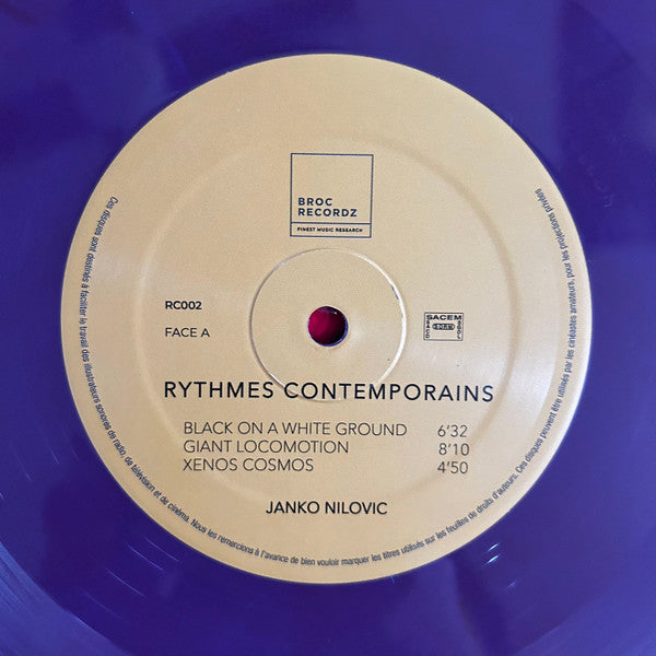 Janko Nilovic - Rythmes Contemporains LP Album (Limited Edition, Numbered, Reissue, Remastered, Vinyl) Mint Condition - Perfect for Jazz Collectors & Vinyl Enthusiasts