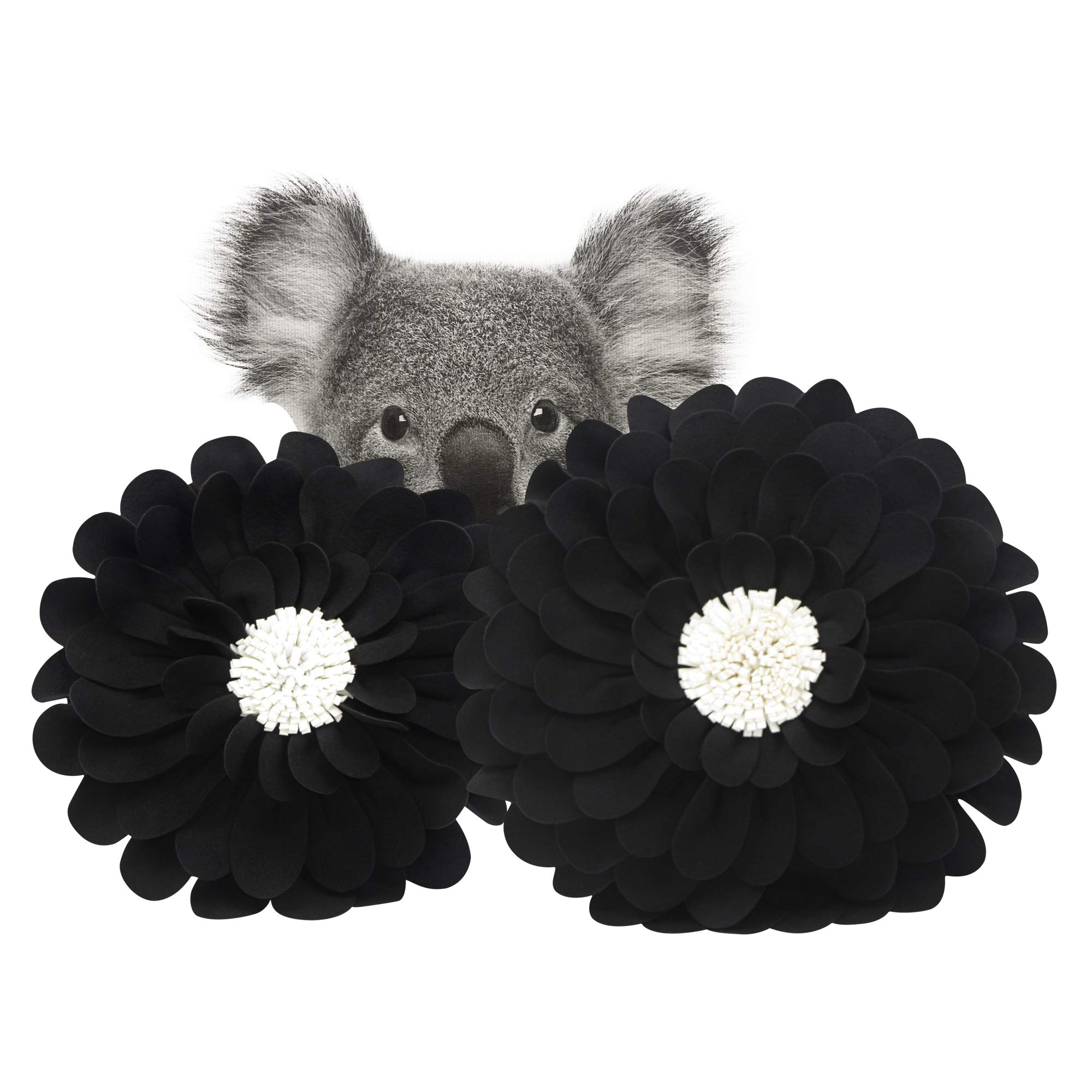 3D Happy Daisy Flower Throw Pillow - Decorative Flower Shape Pillow for Home Décor - Soft & Cozy Round Cushion for Sofa, Bed, Nursery - Unique Patented Design for Living Room, Bedroom & Gift Giving