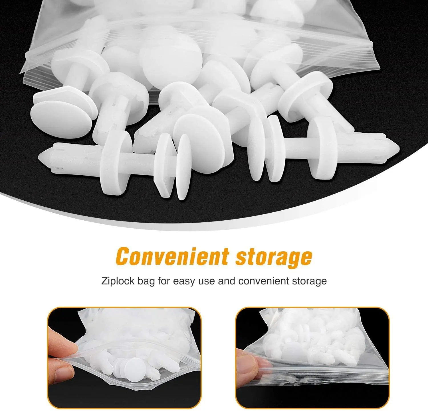 25 Pcs 15mm Hole 7mm Car Push Retainer Clips Kit for GM Chevrolet Cadillac GMC - Auto Interior Trim Fasteners for Door Panels & Dashboard Repair