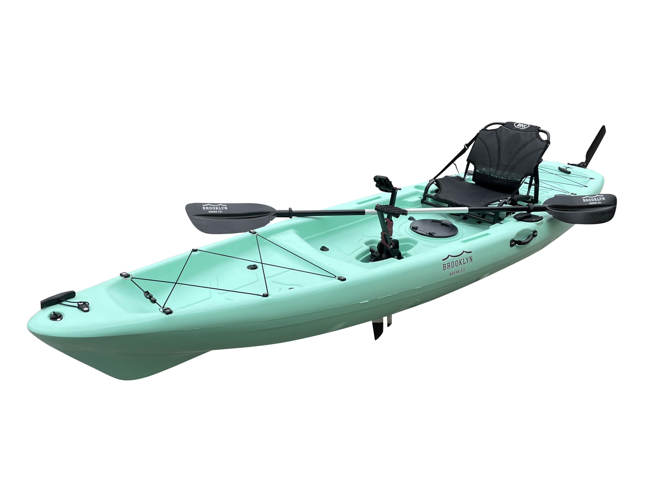 Brooklyn 12.0 Single Pedal Sit-On-Top Fishing Kayak - Stable & Lightweight for Lakes, Rivers & Coastal Waters