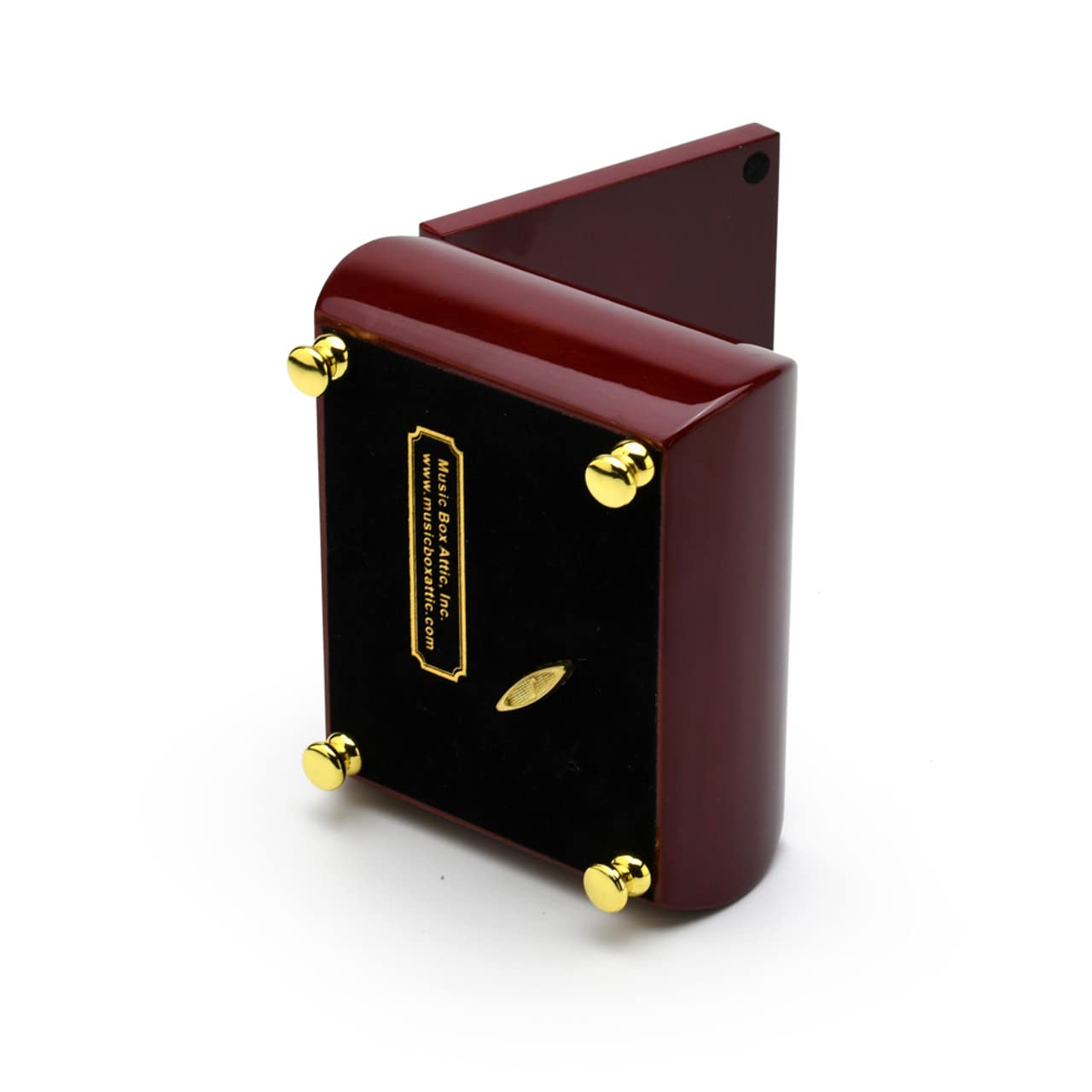 Elegant Hi-Gloss Rosewood Music Jewelry Box with Multiple Song Options - Perfect for Gift Giving, Home Decor & Jewelry Storage