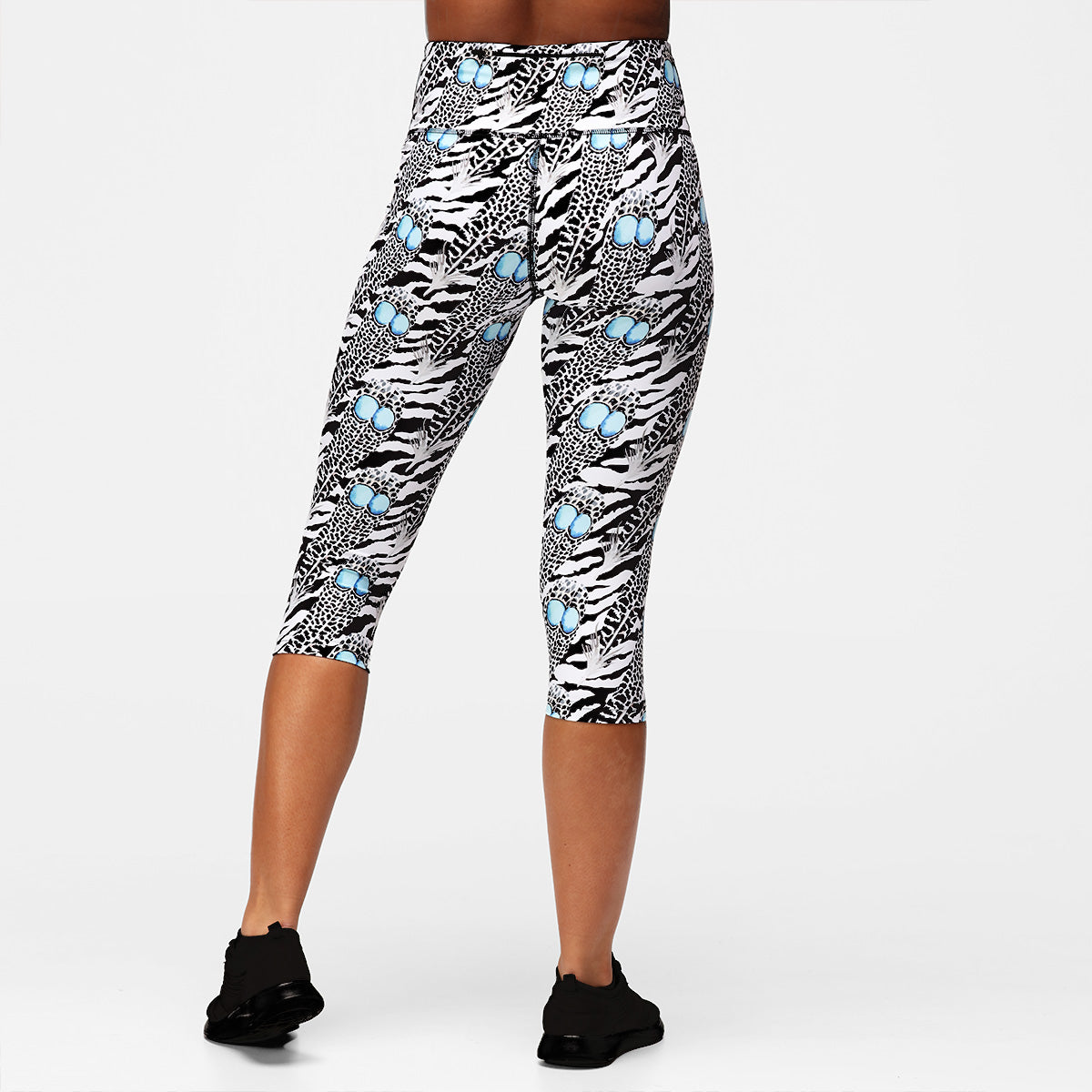 Monochrome Quill Capri Pants - Women's High Waisted Wide Leg Trousers for Casual & Office Wear | Perfect for Summer, Travel & Business Outfits