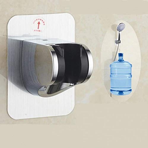 JIALTO Stainless Steel Shower Head Holder - Adjustable Angle Wall Mount Bracket for Handheld Shower Wand | Bathroom Accessories for Easy Showering & Cleaning (Perfect for Elderly & Pet Bathing)