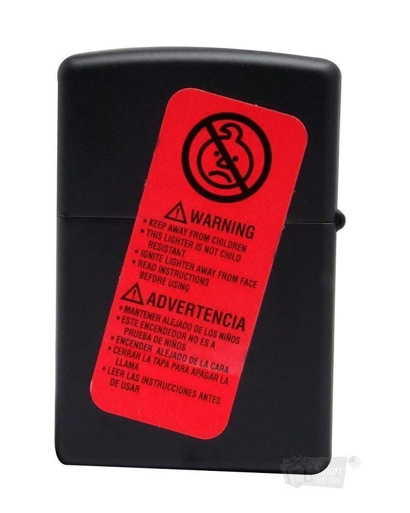 Zippo Black Matte Yin-Yang Design Windproof Pocket Lighter - Perfect for Camping, Hiking & Outdoor Adventures