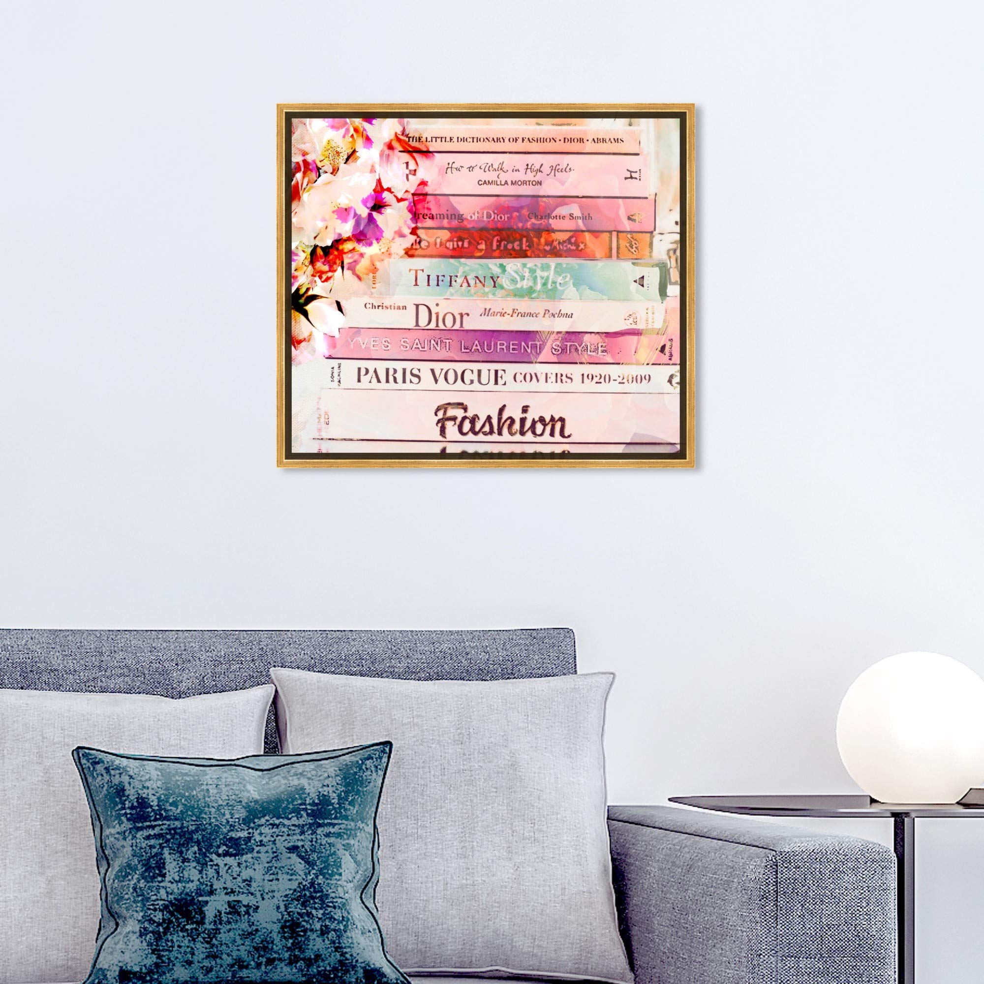 Romantica Spring Pink Framed Wall Art Canvas Print - 24x20 Inches - Fashion & Glam Home Décor by Oliver Gal Artist Co. - Perfect for Living Room, Bedroom & Office Decor