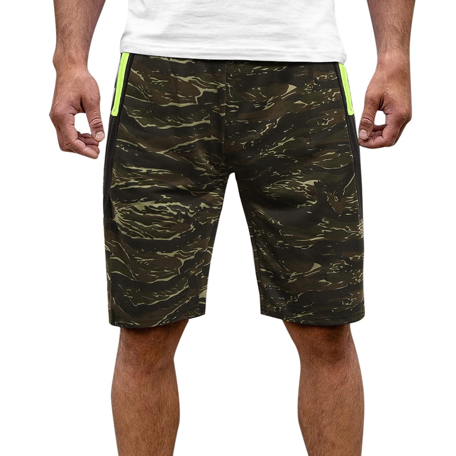 Men's Camouflage Fitness Shorts - Gym & Summer Training