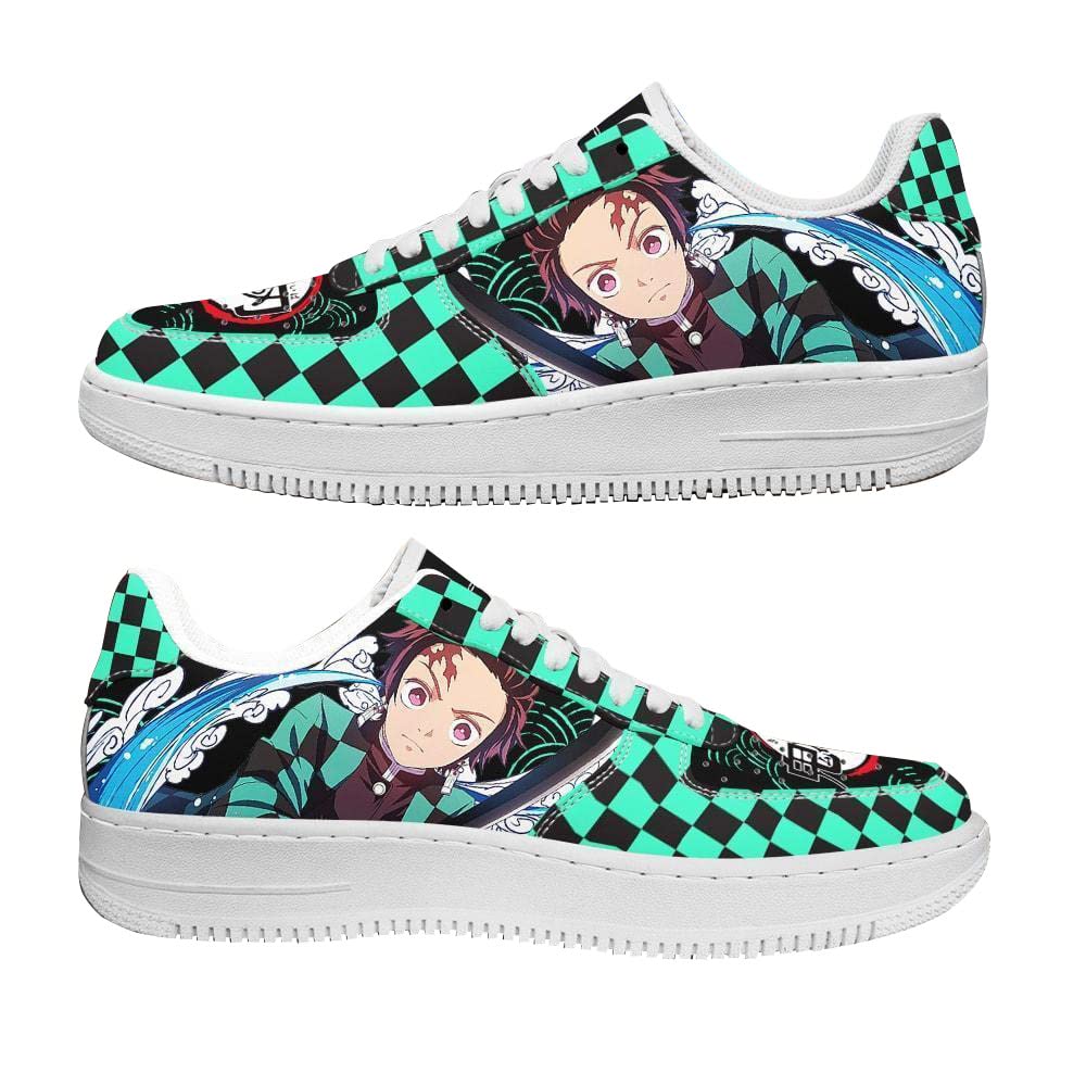 Kamado Tanjiro Demon Slayer Anime High Top Basketball Shoes - Non-Slip Outdoor Sports Sneakers for Men & Women | Perfect for Cosplay, Gym Workouts & Street Fashion