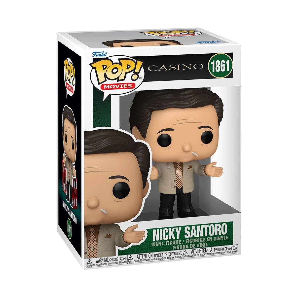 Nicky Santoro Funko Pop! Vinyl Figure #1861 - Casino Themed Collectible for Movie Fans & Pop Culture Enthusiasts - Perfect for Display, Gifts, and Themed Parties