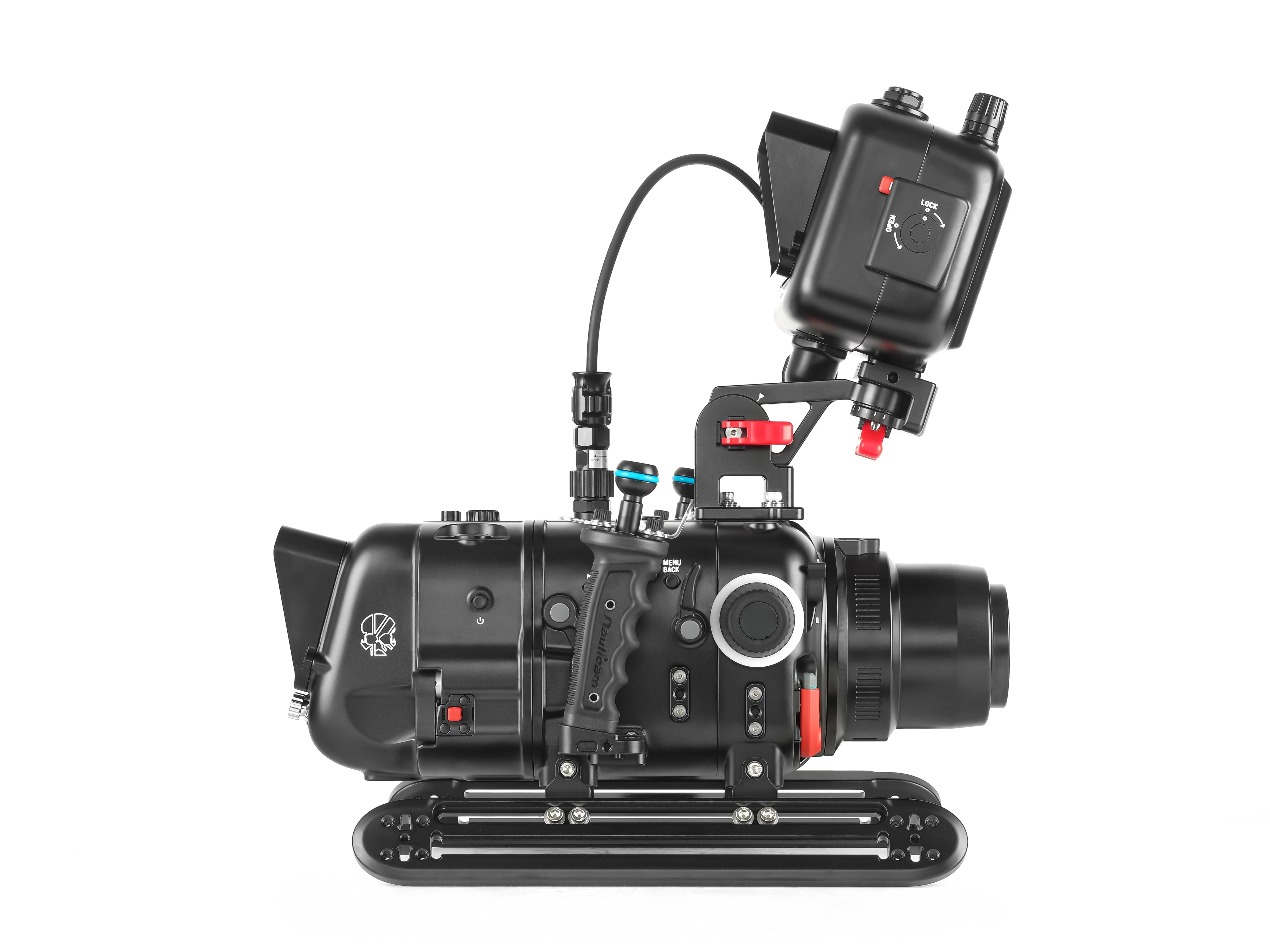 Universal Monitor Mounting Bracket for Cinema Housings - Heavy Duty VESA Compatible Display Stand - Perfect for Home Theater & Professional Studio Setups