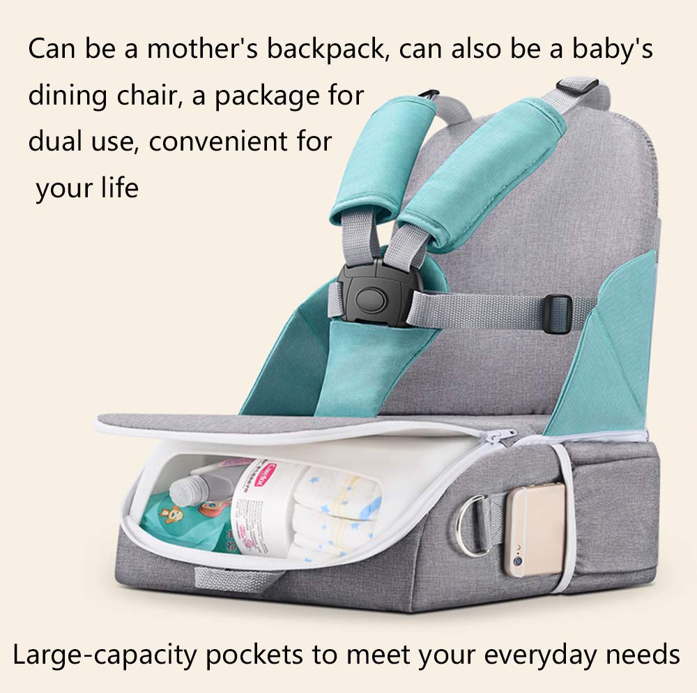 Portable Baby Dining Chair Backpack - 2 in 1 Multi-Function Mummy Bag for Travel, Picnics & Outdoor Activities | Large Capacity Stroller Bag by Yingpai | Perfect for Camping, Beach Trips & Family Outings