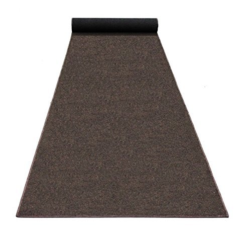 Premium Koeckritz Chocolate Brown Carpet Aisle Runner - 6'x14' Indoor/Outdoor Wedding Rug - Soft & Durable Floor Mat for Ceremonies, Events, and Home Decor