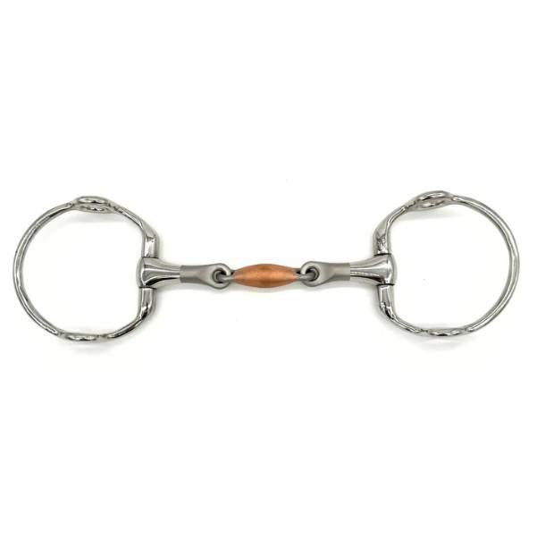 AJR Copper LinkX Fixed Gag Bit - Horse Training Bit for Dressage & Jumping - Comfortable Copper Mouthpiece for Better Salivation & Control - Perfect for English Riding & Show Jumping