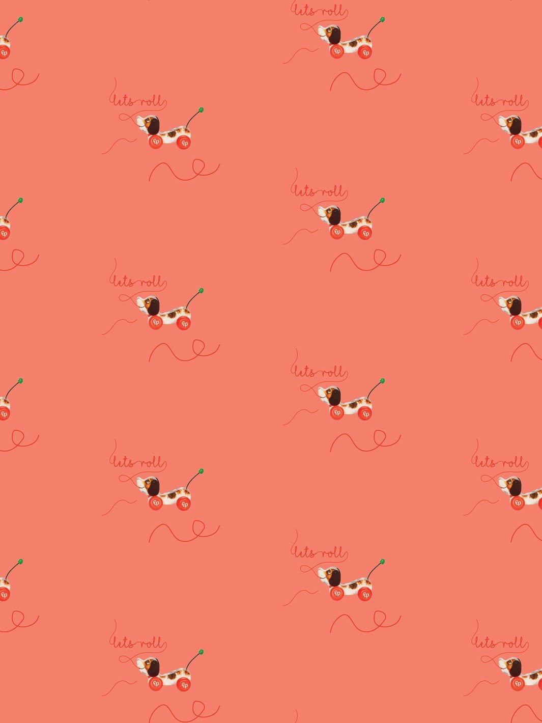 Fisher Price™ 'Lets Roll' Watermelon Pattern Wallpaper - Fun Nursery Decor for Baby Rooms & Playrooms