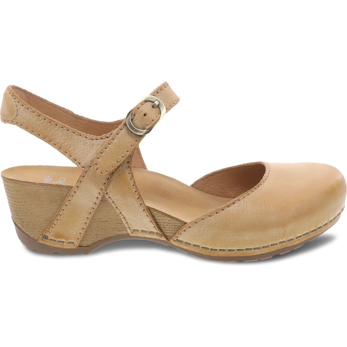 DANSKO TIFFANI Women's Milled Burnished Leather Clogs - Comfortable Slip-On Shoes for Nurses, Teachers & Healthcare Professionals