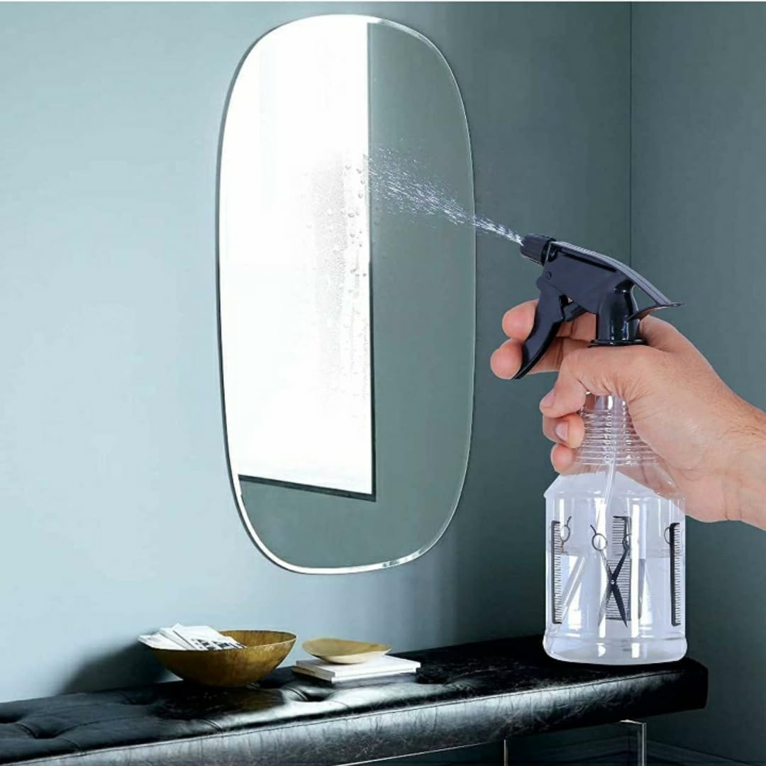 Best Hair Spray Bottle - Transparent Multi-Use Spray Bottle for Hair Care, Cleaning & Gardening | Refillable Plastic Sprayer for Styling, Plants & Household Use