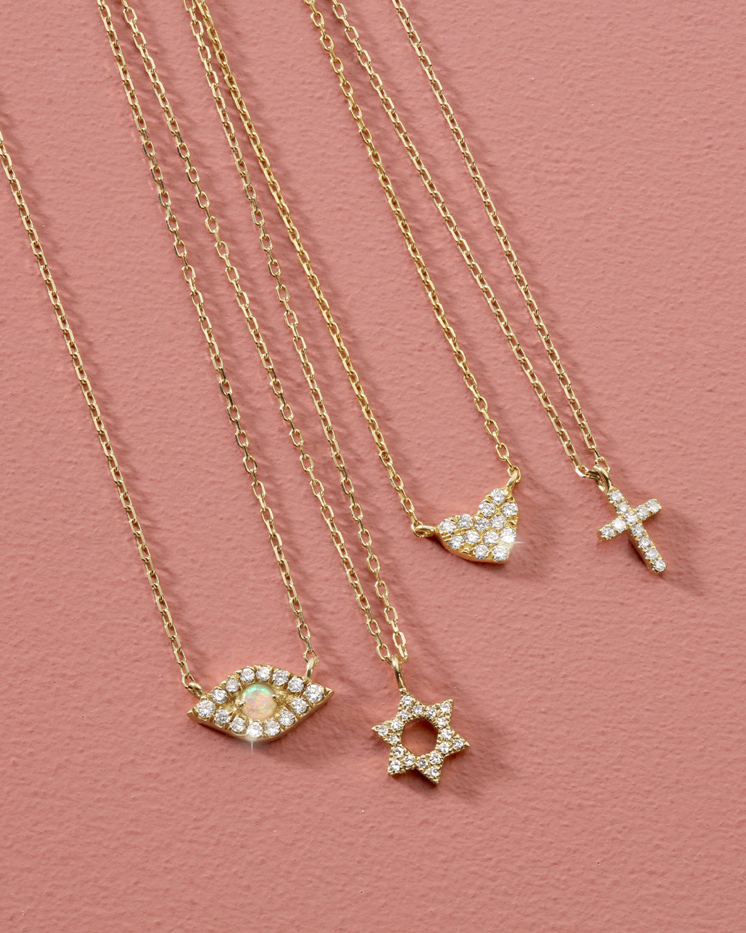 14K Gold Diamond Star of David Necklace for Women - Elegant Jewish Jewelry Gift for Hanukkah, Bat Mitzvah & Special Occasions