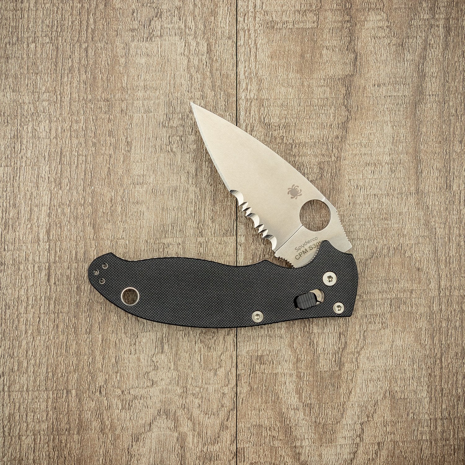 Spyderco Manix 2 G10 Black Folding Knife - EDC Pocket Knife with Locking Blade for Outdoor, Camping & Everyday Carry (EDC)