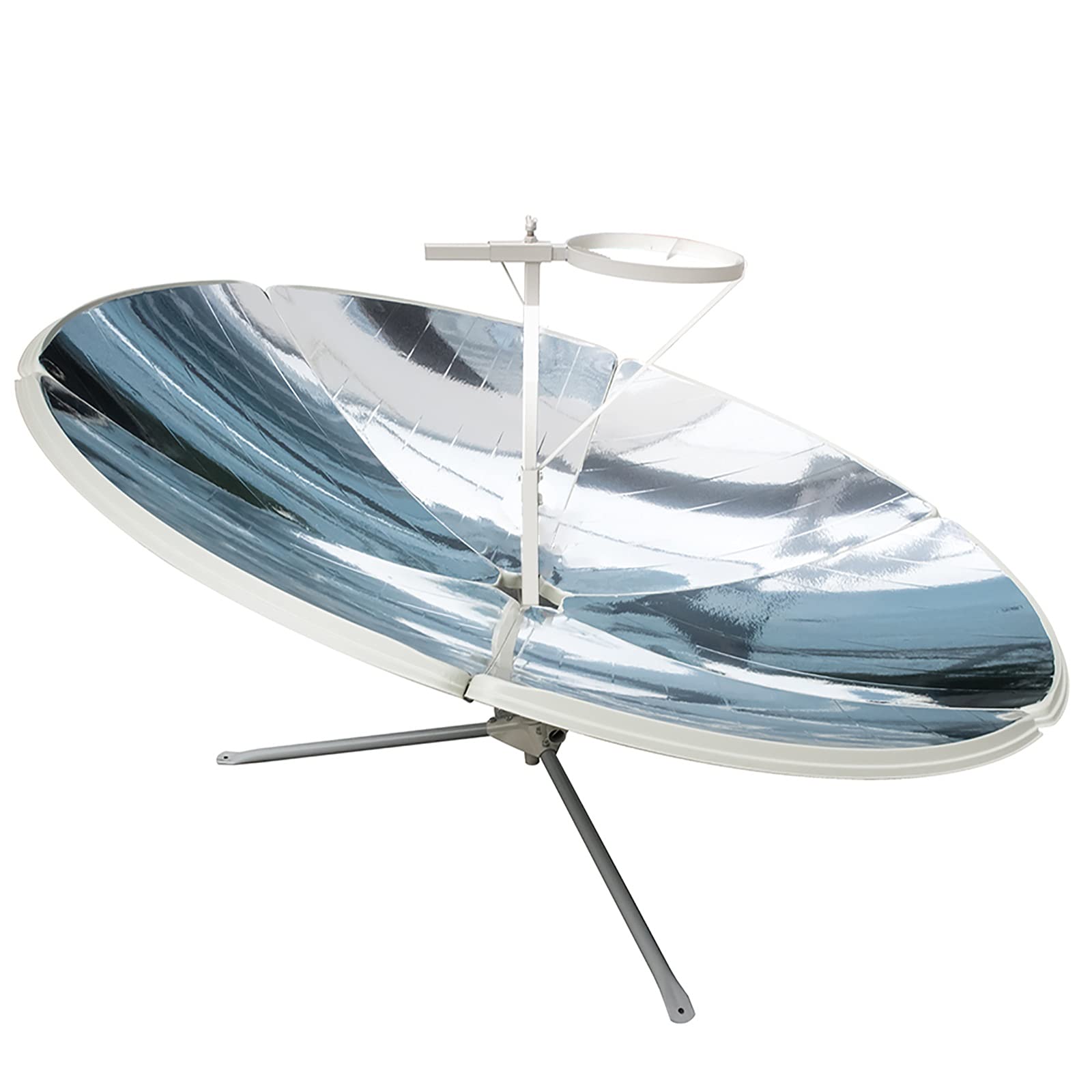**1800W Portable Parabolic Solar Cooker - 59 Inch Foldable Outdoor Oven with Magnesia Stove Kit for Camping, Hiking & Emergency Cooking**