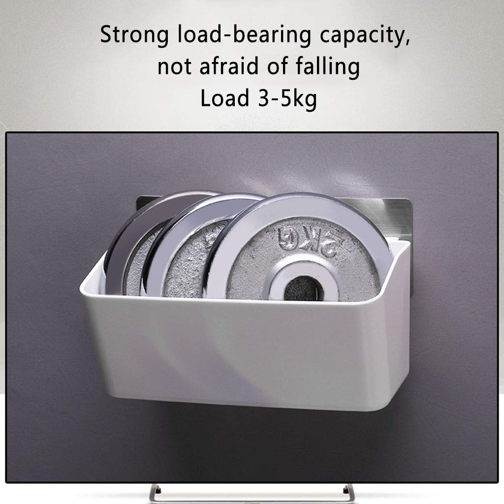 Wall Mounted Floating Shelves - Sturdy Storage Rack for Kitchen, Bathroom & Shower | Space-Saving Spice Organizer with Hooks | Perfect for Small Spaces & Home Organization (Style 2)