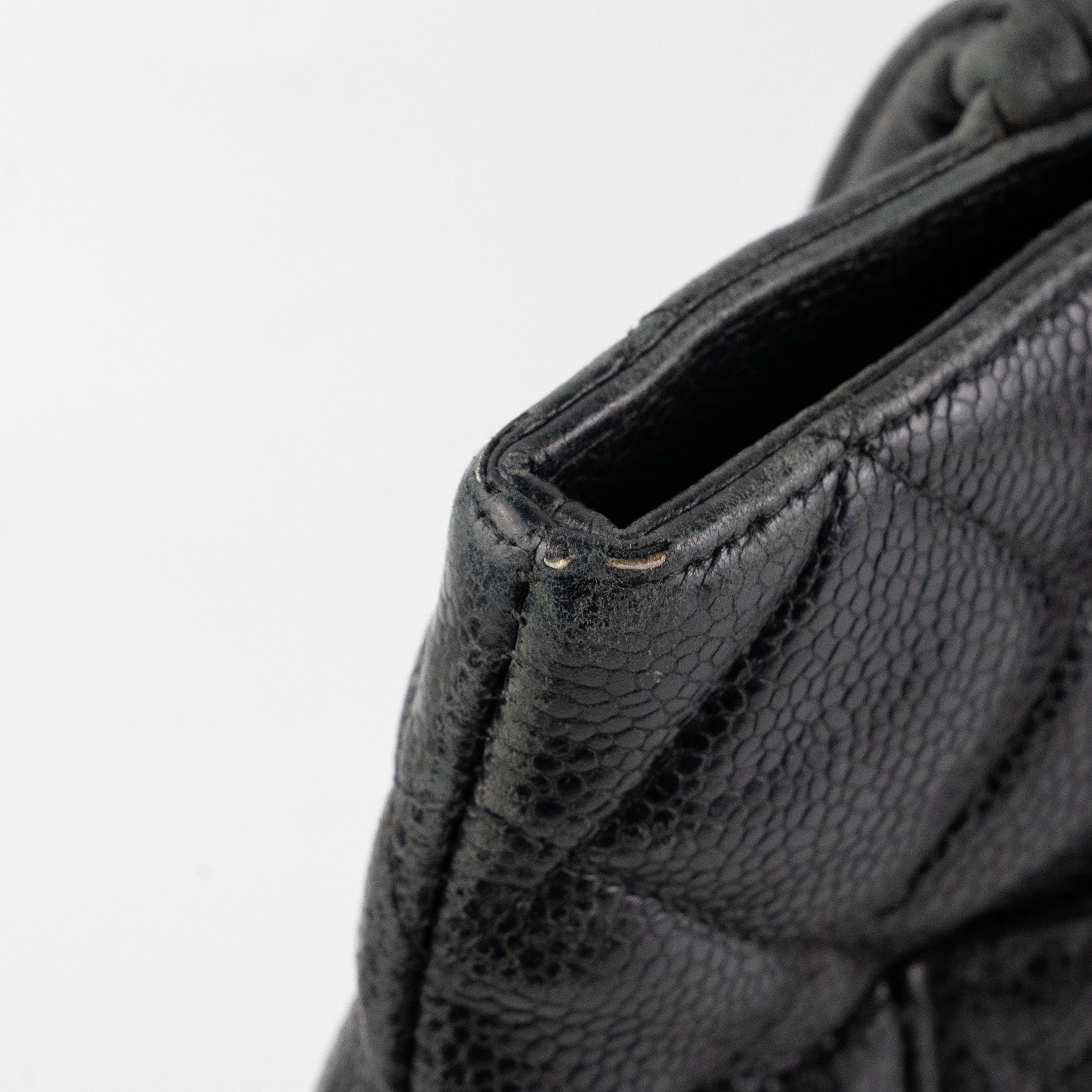 Chanel Black Caviar Leather Medallion Tote Bag - Luxury Designer Handbag for Women, Perfect for Work, Travel & Everyday Use
