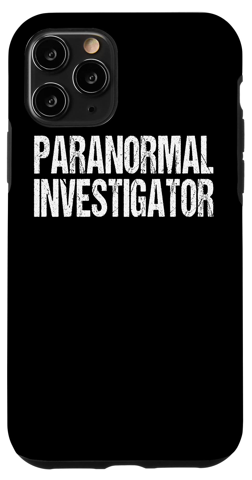 iPhone 11 Pro Case - Paranormal Investigator & Ghost Hunter Design - Perfect for Halloween Costumes, Cosplay, and Spooky Theme Parties