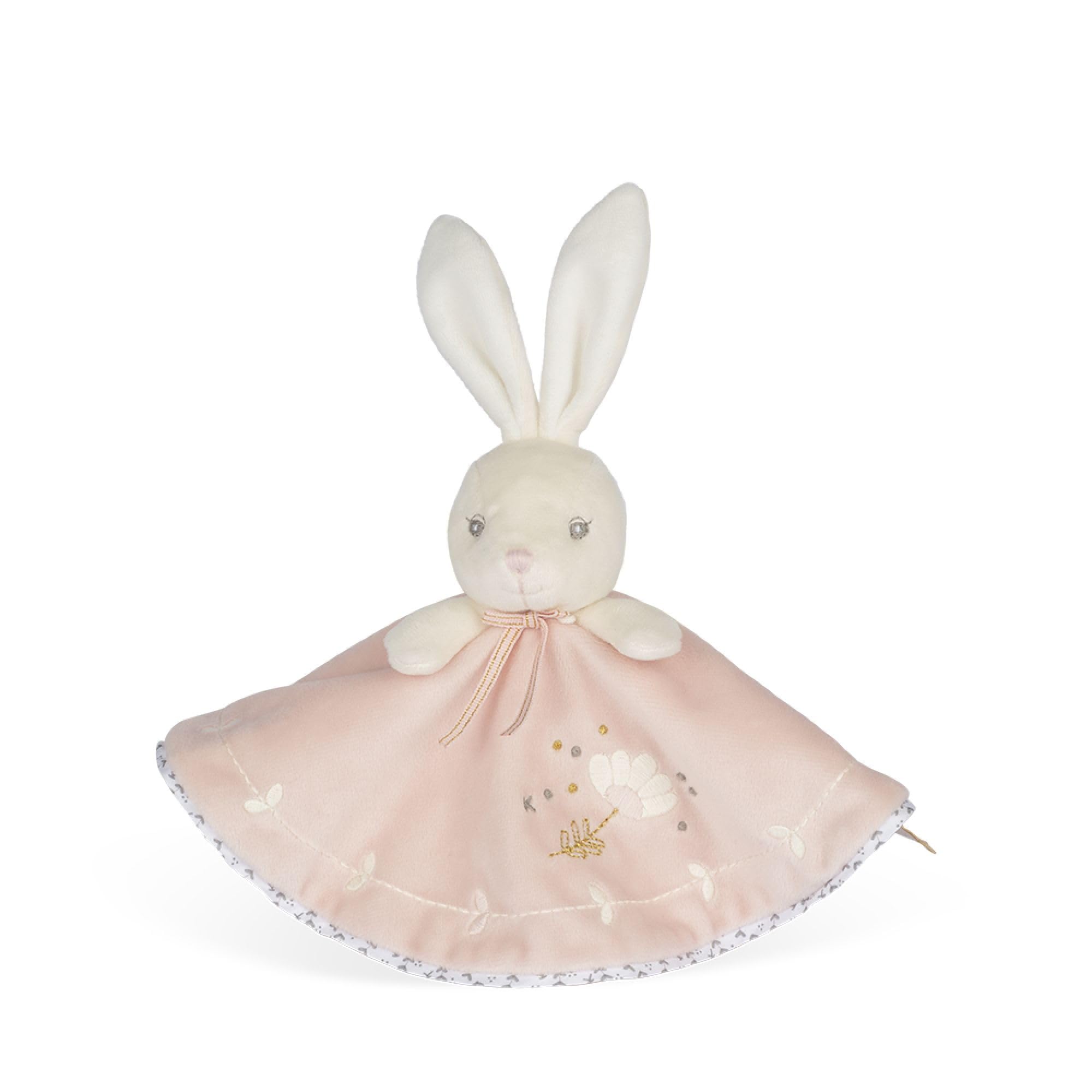 KALOO Perle Doudou Round Bunny Plush Toy - 20cm Soft Stuffed Animal for Babies & Toddlers | Perfect Nursery Gift, Comfort Companion for Sleep & Playtime