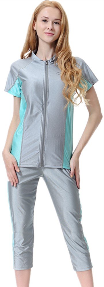 YEESAM Women's Rash Guard Swimsuits - UPF 50+ Sun Protection, Modest Bathing Suits for Swimming, Surfing & Beach Activities