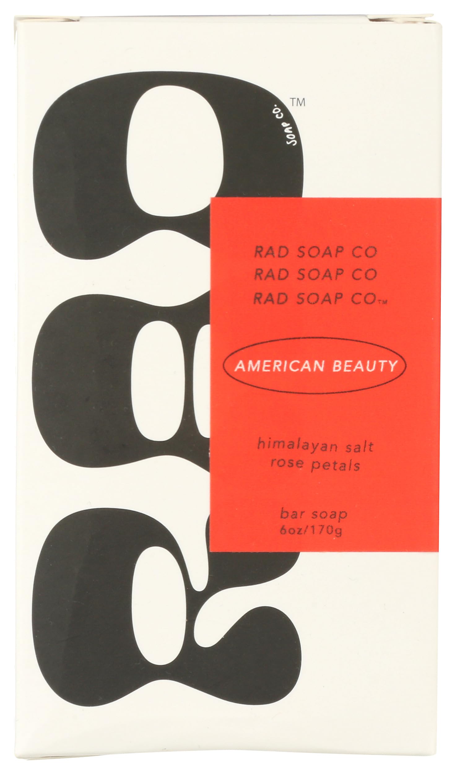RAD SOAP COMPANY American Beauty Bar Soap - 6oz Natural Handmade Soap for Dry & Sensitive Skin | Perfect for Daily Face & Body Wash, Gift Sets, and Spa Treatments
