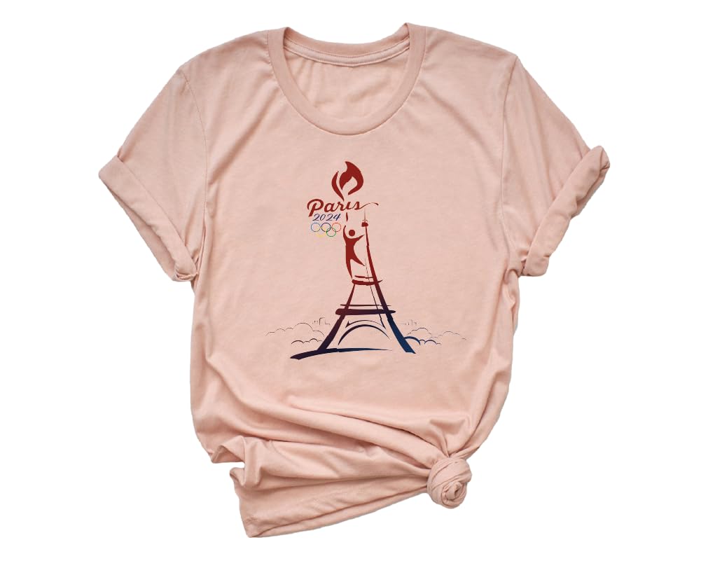 2024 Paris Olympics T-Shirt - Official Inspired Design, France Olympic Games Souvenir & Travel Gift - Perfect for Fans, Athletes & Sports Enthusiasts