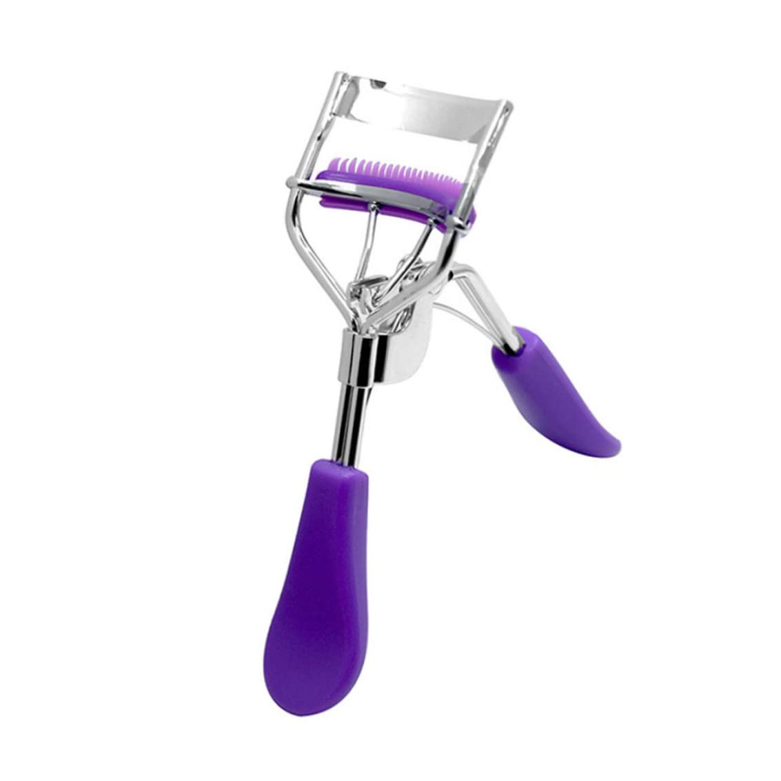 Premium Eyelash Curler with Built-in Comb - Professional Lash Curling Tool for Women, Purple (1 Pack) - Perfect for Home & Travel Makeup Kits