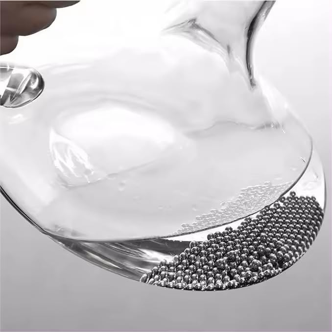 400PCS Stainless Steel Wine Decanter Cleaning Beads - Reusable 304 Stainless Steel Cleaning Balls for Glass Bottles, Carafes & Vases - Perfect for Home Bar, Restaurant, and Wine Enthusiast Use