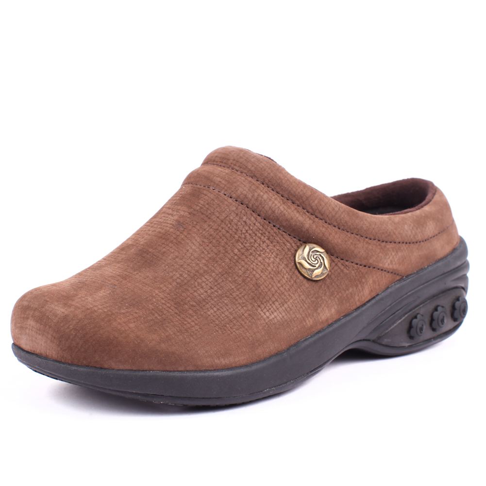 Molly Women's Comfortable Leather Clogs - Soft Slip-On Shoes for Women - Casual House Slippers & Garden Shoes for Walking, Errands, and Relaxing at Home