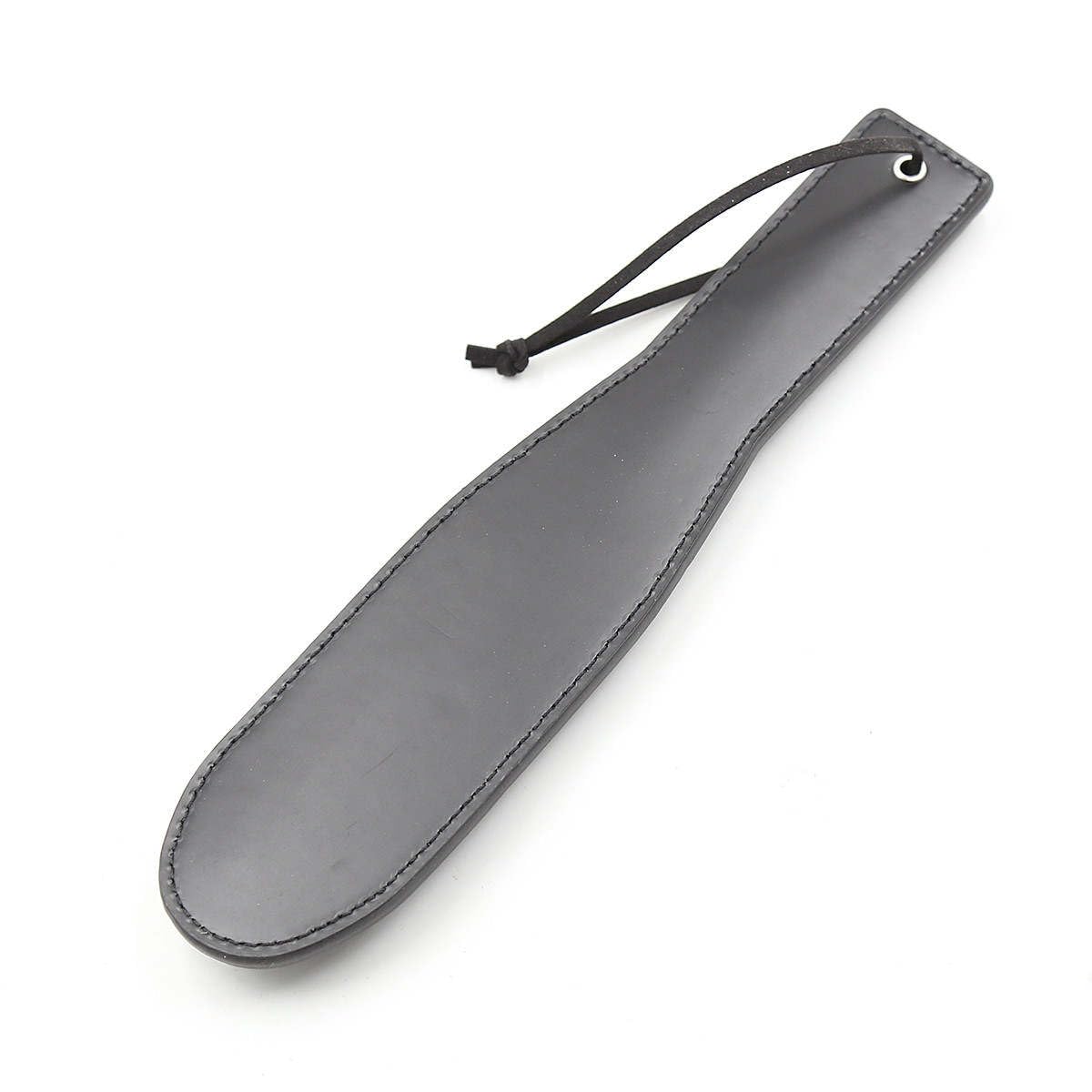 Premium Black Leather Spanking Paddle - BDSM Bondage Toy with Raised Spikes for Sensation Play - Perfect for Couples, Roleplay & BDSM Scenes