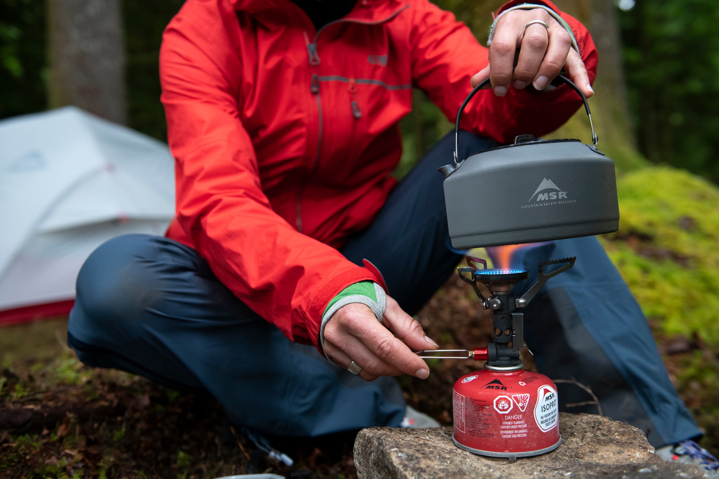 MSR Pocket Rocket Deluxe Ultralight Backpacking Stove - Compact Camping Gas Burner for Hiking, Backpacking & Outdoor Adventures - Perfect for Boiling Water & Cooking Meals on the Go