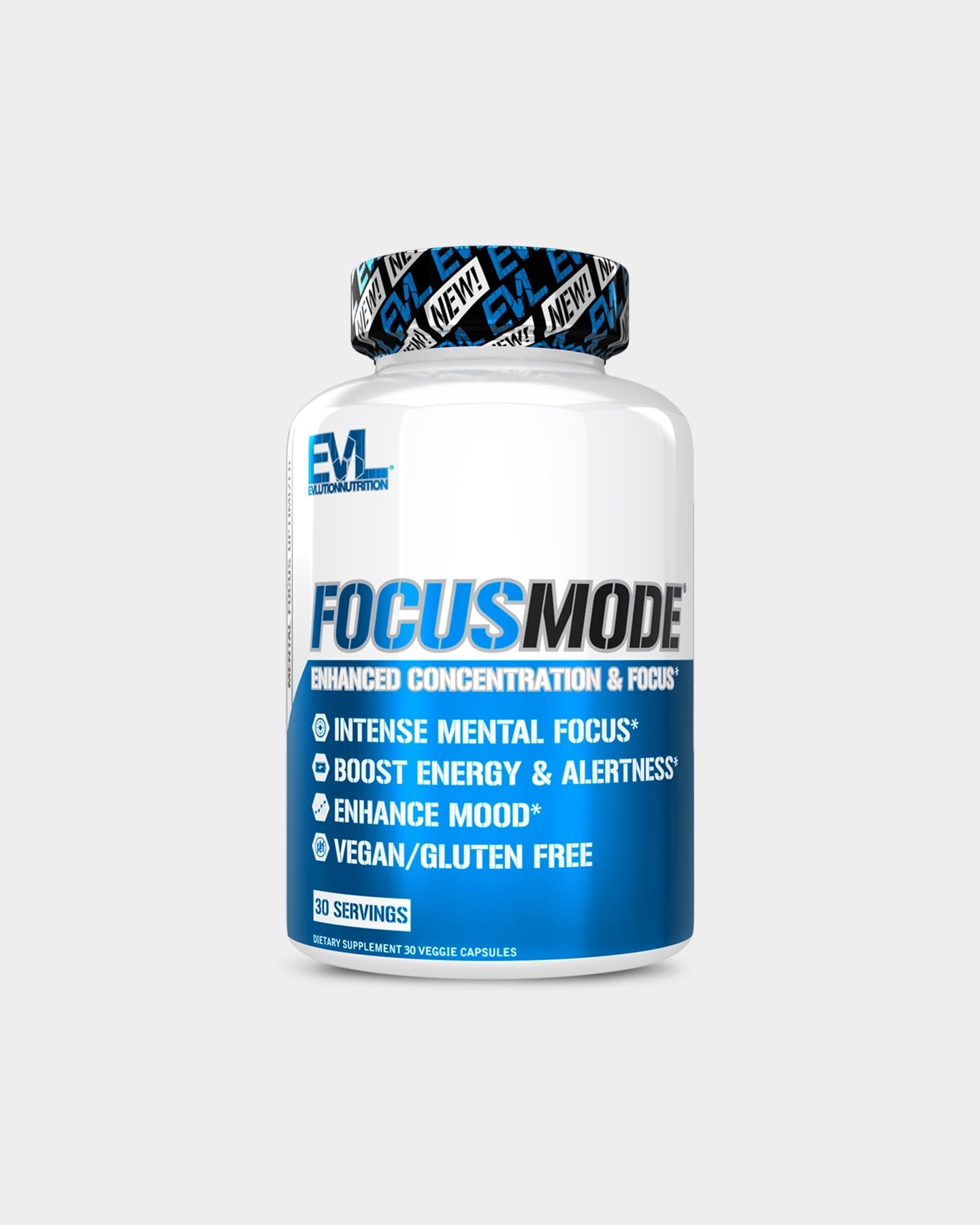 EVLUTION NUTRITION FocusMode - Brain Boosting Nootropic Supplement for Mental Clarity & Focus | Enhance Cognitive Performance for Work, Study & Gaming