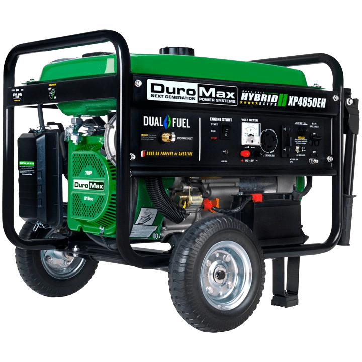 DuroMax XP4850EH 3850W/4850W Dual Fuel Portable Generator with Electric Start - Perfect for Home Backup Power, Camping & Emergency Use