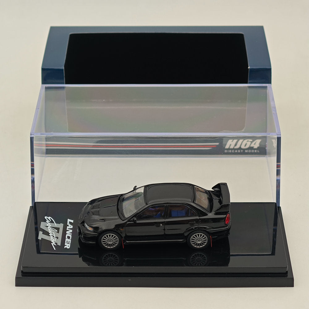 1/64 Scale Mitsubishi Lancer Evolution VI GSR (CP9A) 1999 Model Car - Hobby Japan HJ642033ABK Black - Diecast Collectible for Car Enthusiasts & Model Display