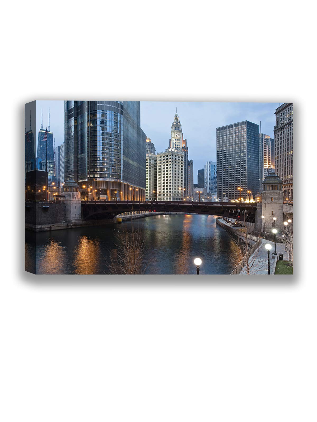 Chicago Skyline Canvas Wall Art - 19