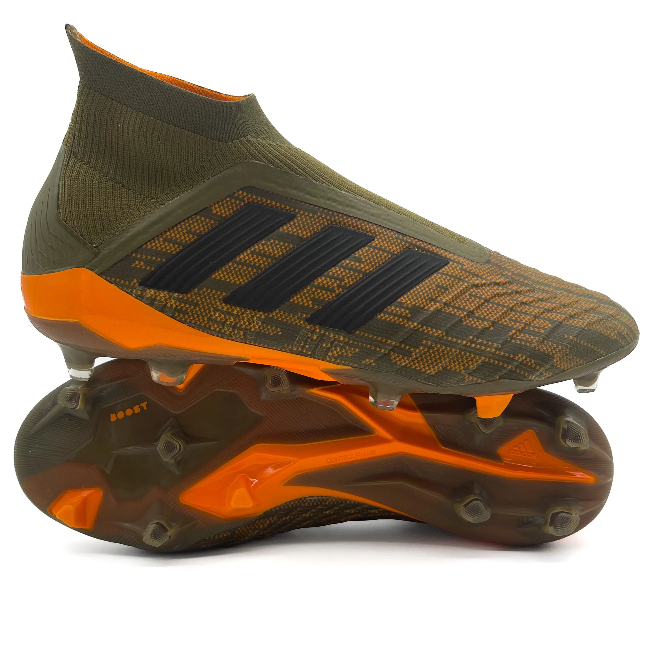 Adidas Predator 18+ FG Soccer Cleats - Trace Olive Color - Firm Ground Football Boots for Men | Perfect for Professional Matches & Training Sessions