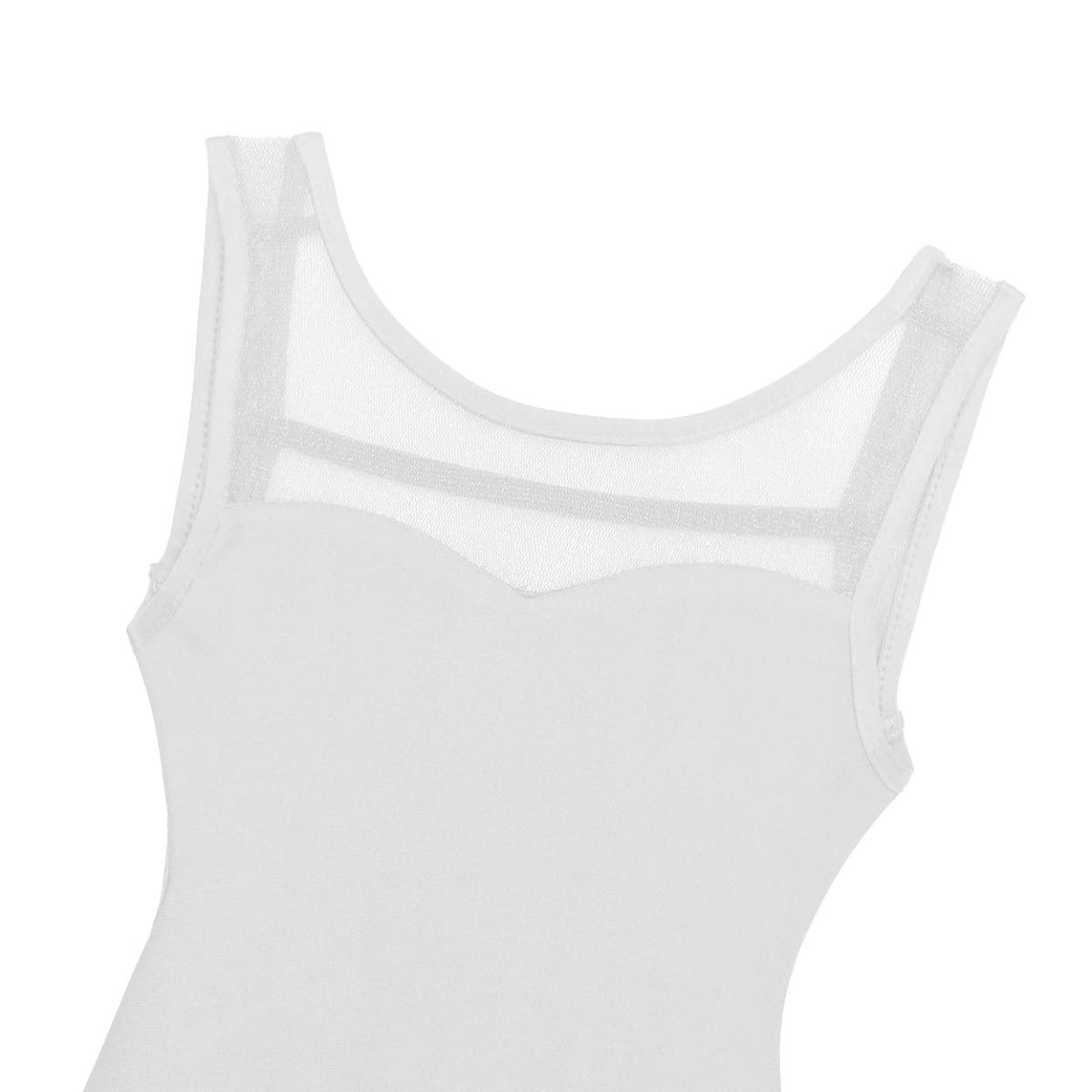 Girls Mesh Ballet Dance Dress - Sleeveless Lyrical Leotard with Skirt for Contemporary Modern Dance | Perfect for Gymnastics, Performances & Dance Classes