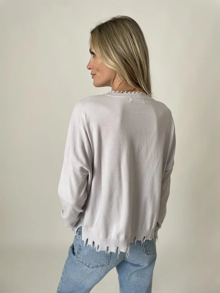 Andrea Women's Fringe Sweater - Stylish Knit Pullover for Fall & Winter Fashion | Perfect for Casual Outings, Date Nights & Holiday Gatherings